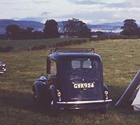 With the Austin on a camping holiday