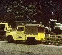 The Austin with Land Rover and Leyland Comet lorry