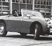 Austin-Healey Sprite on an auto-test