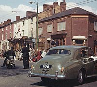 Rear view of an S1 standard steel saloon