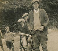 Another sporting bicycle with its owner