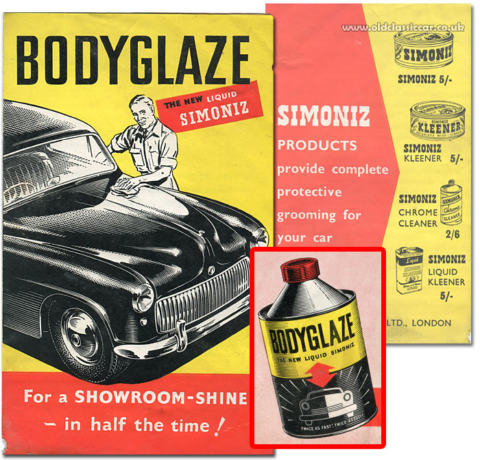 Leaflet about Simoniz car polish