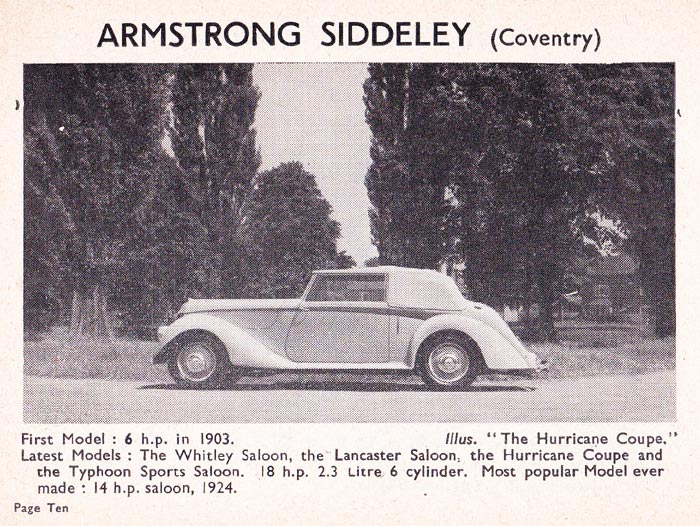 Armstrong Siddeley Hurricane Coupe