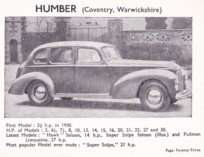 Humber Super Snipe of 1951