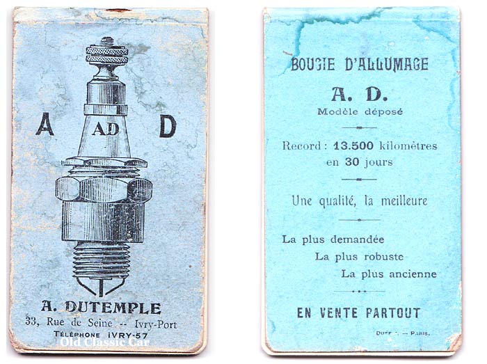 French spark plug notebook
