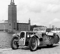 1933 BSA three-wheeler in Stockholm