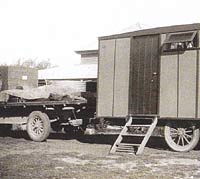 1927 Chevy truck towing a caravan