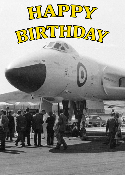 Avro Vulcan birthday card