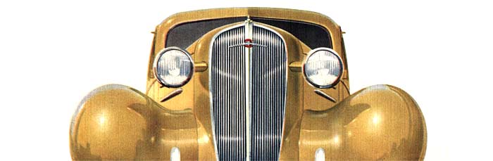 Brochure images of the 1936 car