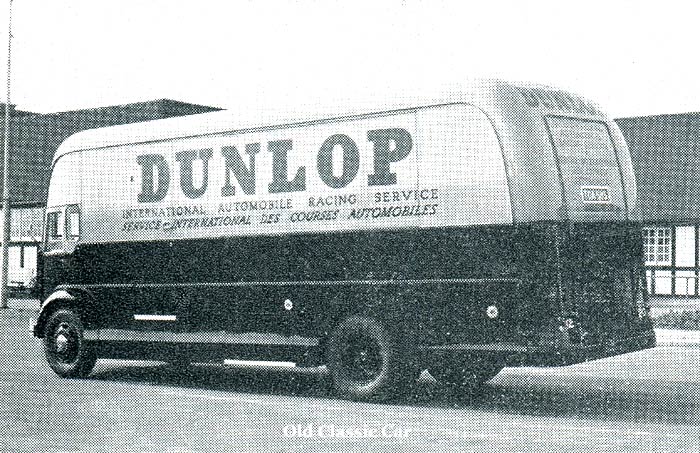 Dunlop mobile racing tyre fitting vehicle