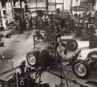 Connaught's workshop in the 1950s