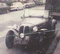 Parked in a London street