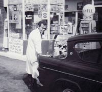 Anglebox at a Shell garage