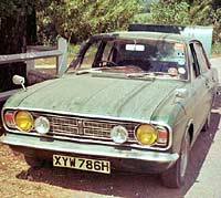 1600E Cortina parked in Spain