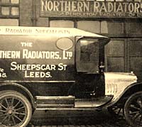 Northern Radiators' van in the 1920s