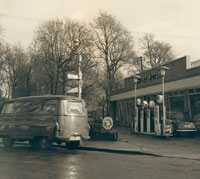 A Riley parked at Ashford Motors