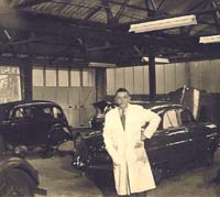 View inside the workshop circa 1955