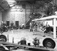 Motorcycles on display at Aston's