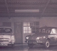 A Renault Dauphine and Ford Prefect 100E on sale