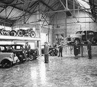 Car showroom circa 1950
