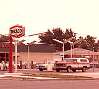 Texaco gas petrol station