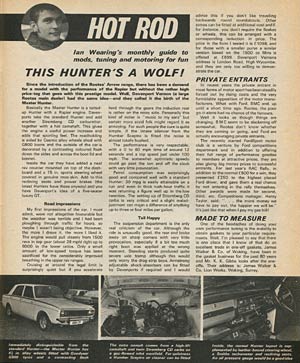 Modified Hillman Hunter car