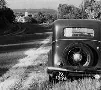 Rear view of the car