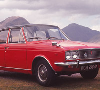 A red Humber Sceptre in the Lake District