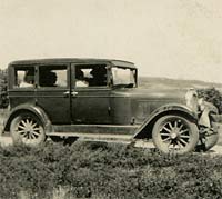 A Hupmobile saloon car