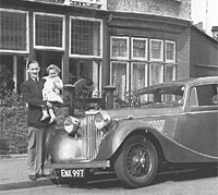 Post-war Jaguar 1.5 saloon car