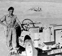 Rear view of the Army Jeep in Suez