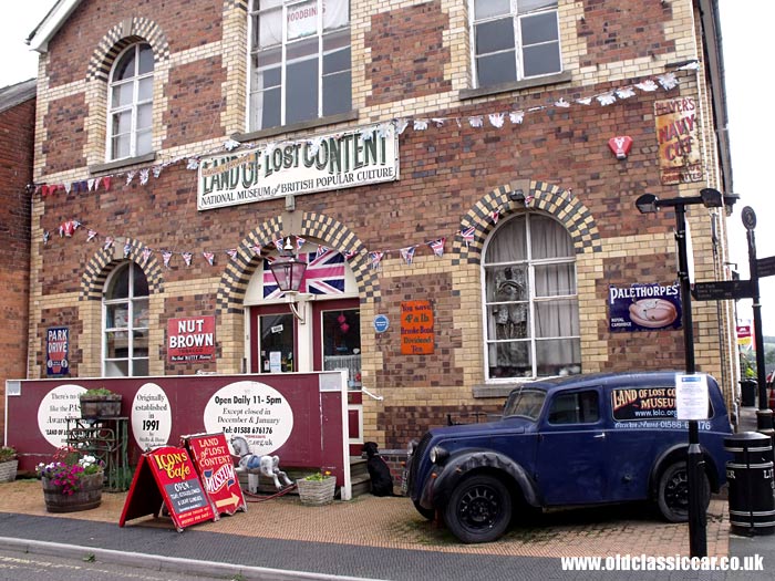 Morris van outside the Land Of Lost Content museum