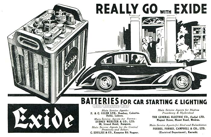 Exide car batteries