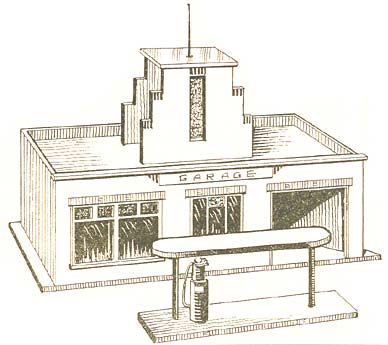 Design of the model garage