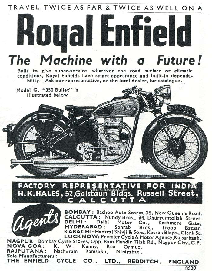 Royal Enfield 350cc Bullet motorcycle