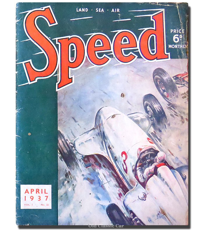 Cover of Speed magazine from 1937