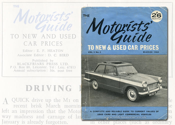 Triumph Herald 12/50 on the Motorists' Guide magazine