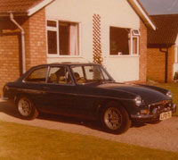 Blue GT with alloy wheels