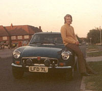 Keith with his MG