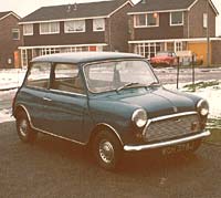 1971 Mini in blue