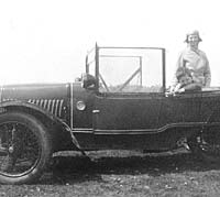 Side view of the Morgan Family car