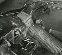 Ducting to the car's heater