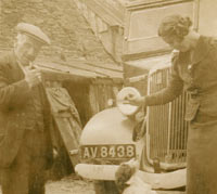 Morris-Commercial lorry in Scotland