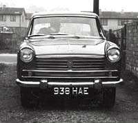 Front view of the Morris Oxford