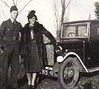 Pre-war Morris Minor saloon in WW2