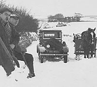Flatnose Morris in the winter snow