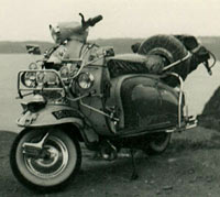 Lambretta fitted with accessories