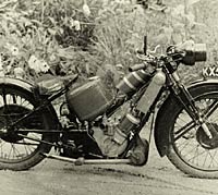 1929 Scott Super Squirrel motorcycle