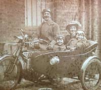 Vintage Bradbury motorcycle combination