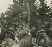 Motorcycles used by the Red Cross in WW1